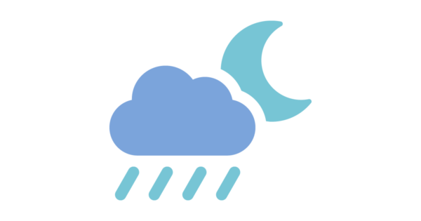 Talent Development Tuesday - Iy was a dark and stormy night... (raincloud and moon icon)