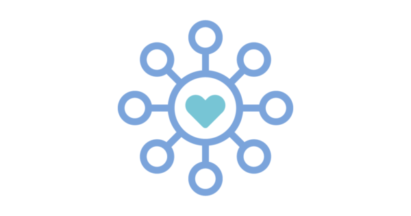 Talent Development Tuesday: A grateful heart (heart icon in the center of a network)