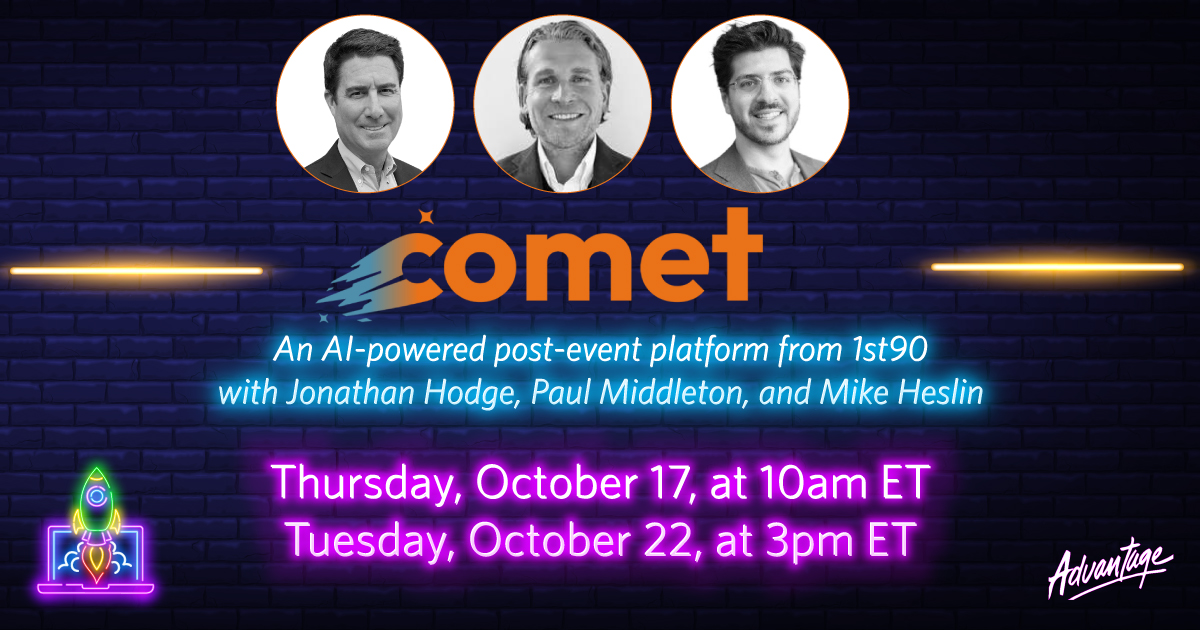 Comet overview - Thursday, October 17, at 10am ET or Tuesday, October 22, at 3pm ET