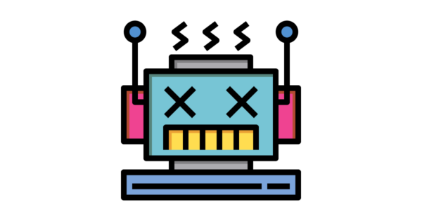 Talent Development Tuesday - Failing well (icon of a broken robot)