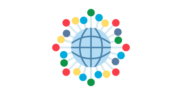 Talent Development Tuesday - An award-winning global strategy (colorful global network icon)